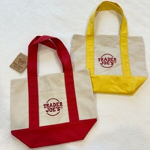 Trader Joe’s mini tote bags set Both
